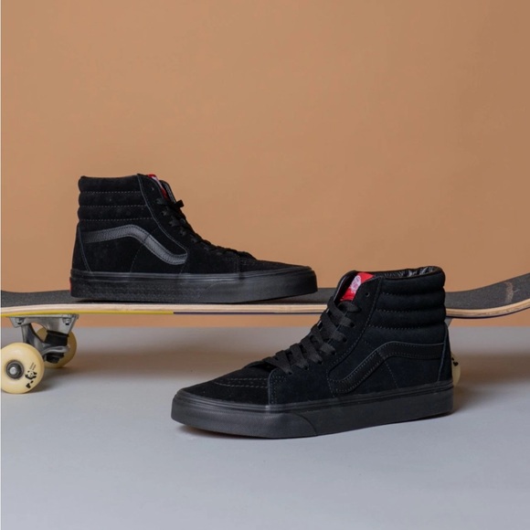 VANS MEN'S VANS SK8-HI VNOOOD5IBKA triple black NWB - Picture 3 of 6
